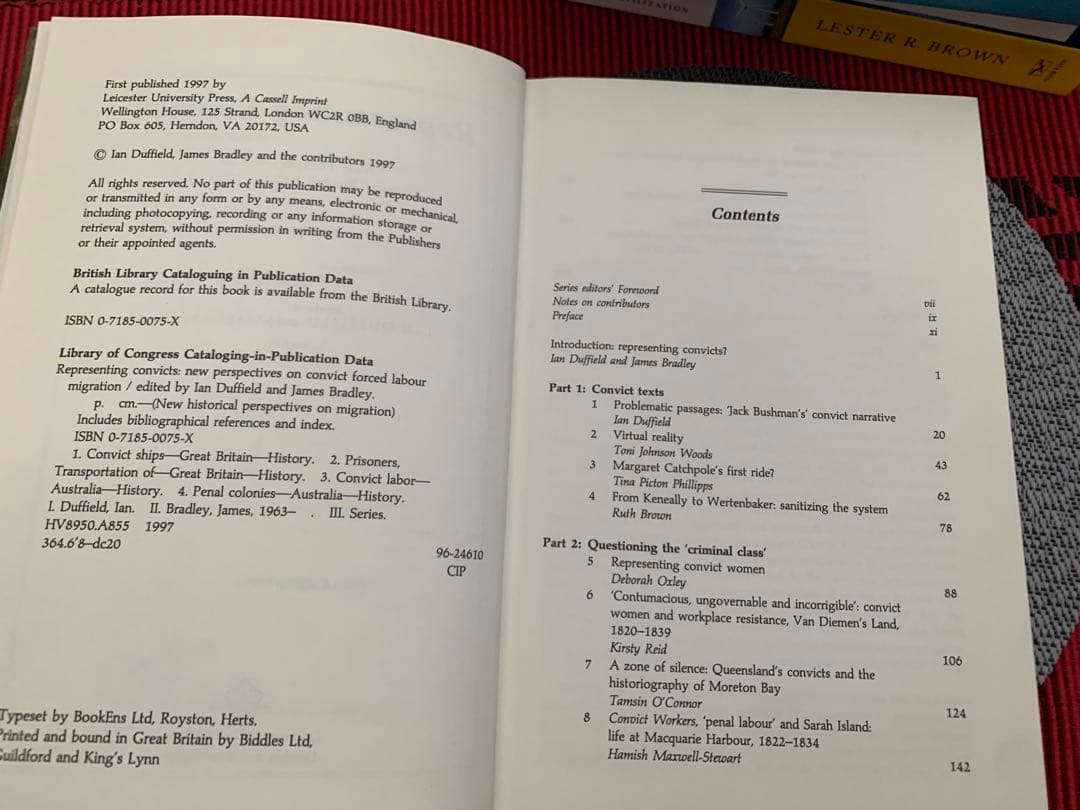 希少　Representing Convicts