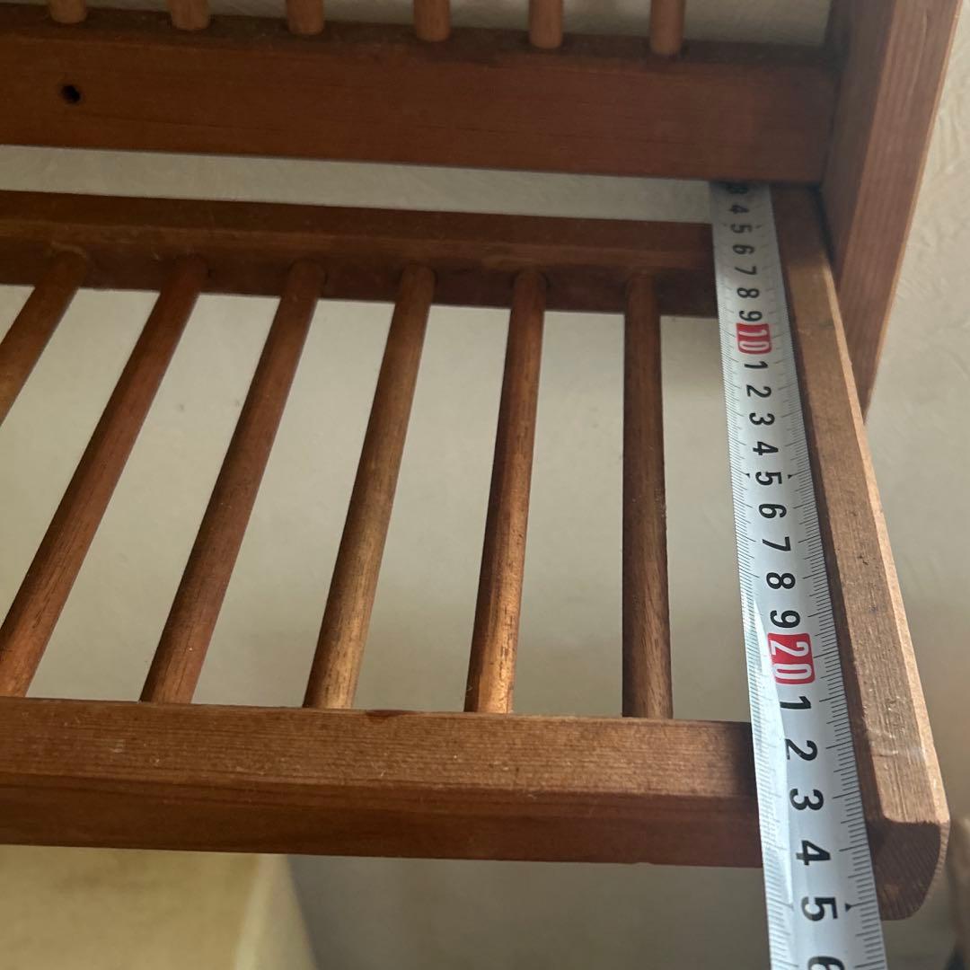 アンティーク　オールドパイン　ディッシュラック