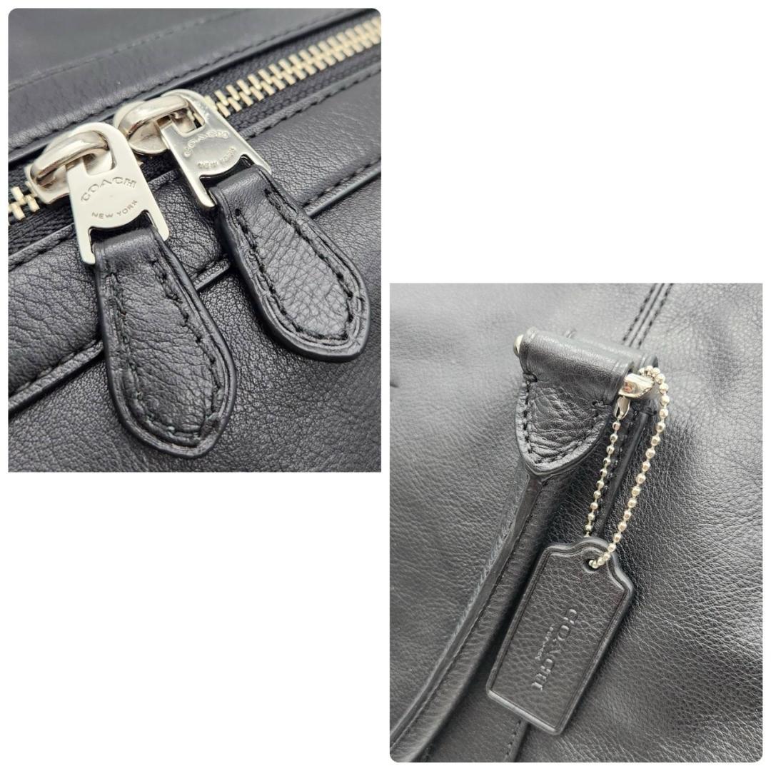 コーチ ボストンバッグ 2WAY オールレザー メンズ 旅行鞄 未使用級極美品