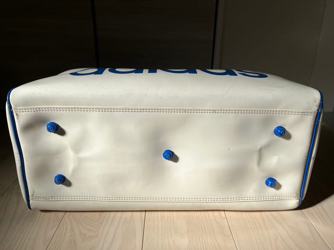 【私の店】adidas ボストンバッグ ホワイト/ブルー