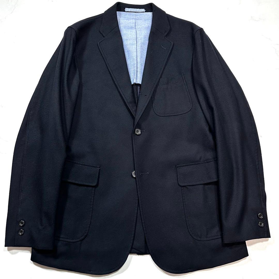 百名品◎BEAMS＋ 3B Jacket Flannel メンズ 紺　Lサイズ