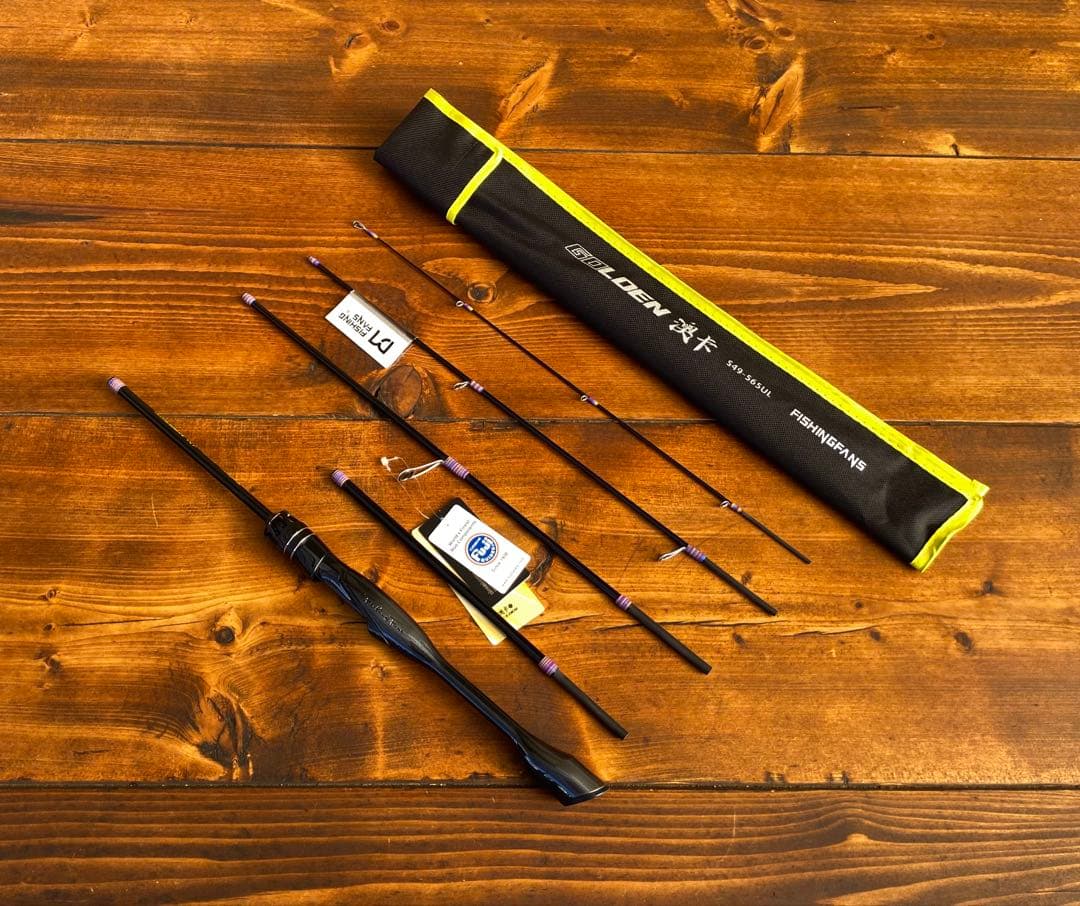 新品未使用　超軽量　カーボンロッド　トラウトロッド　スピニングロッド　アジング