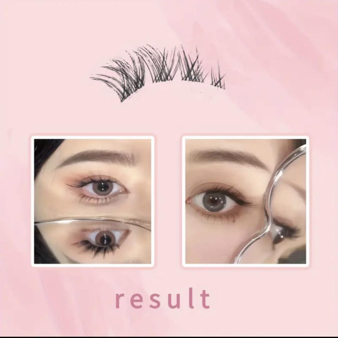 つけまつ毛 クロスタイプ 黒 フェイクミンク 3D ブラック ぱっちり