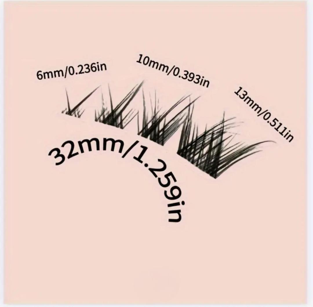 つけまつ毛 クロスタイプ 黒 フェイクミンク 3D ブラック ぱっちり