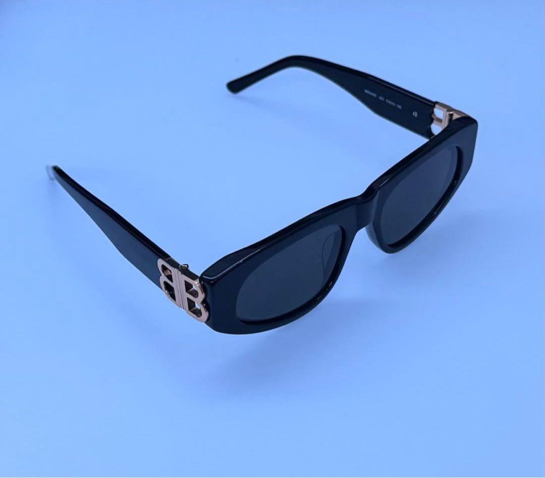 BALENCIAGA スクエアブラックサングラス バレンシアガ