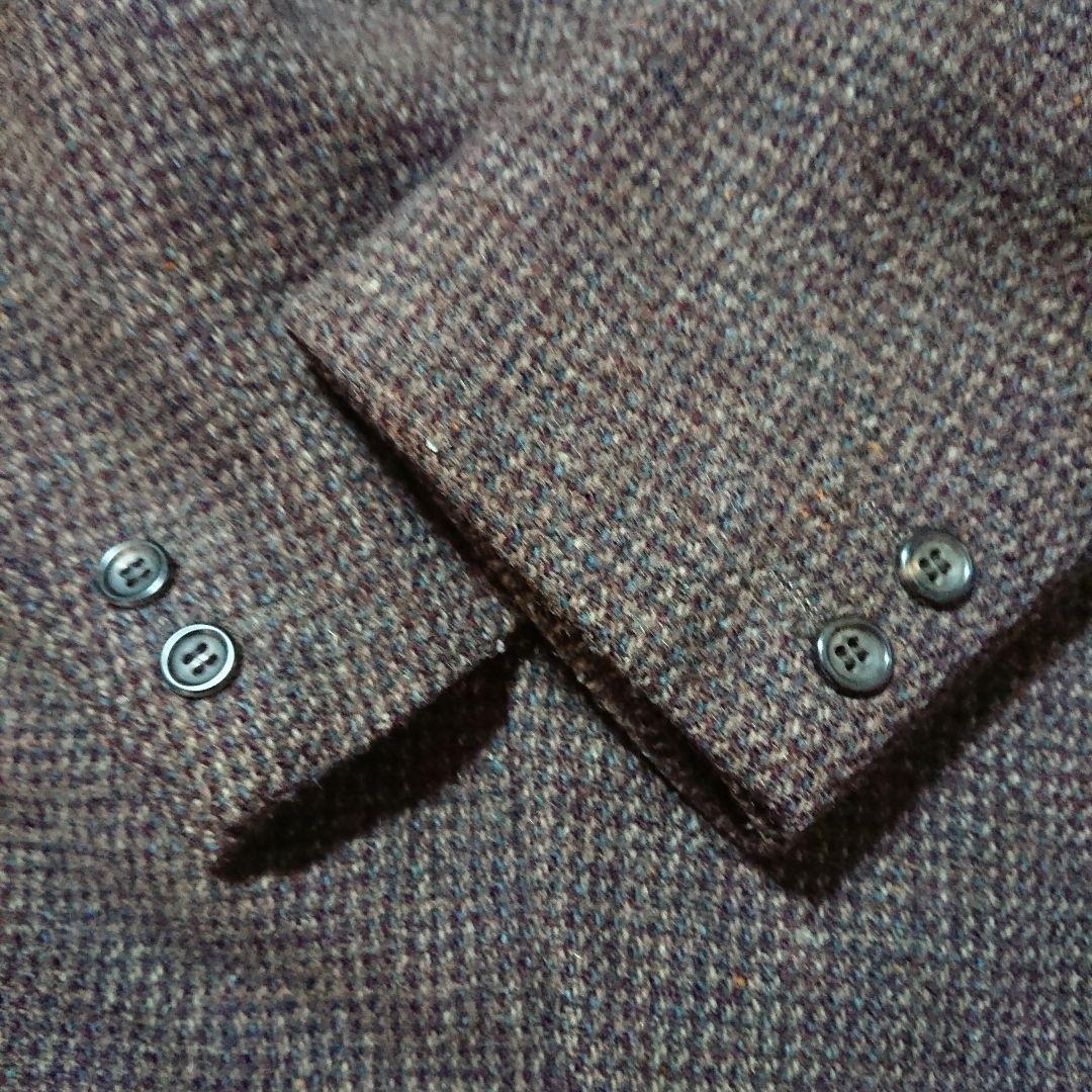 Harris Tweed テーラードジャケット ブラウン BIGI