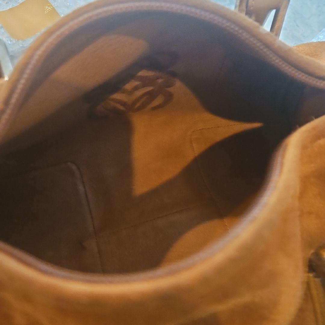 LOEWE スエード ハンドバッグ ブラウン