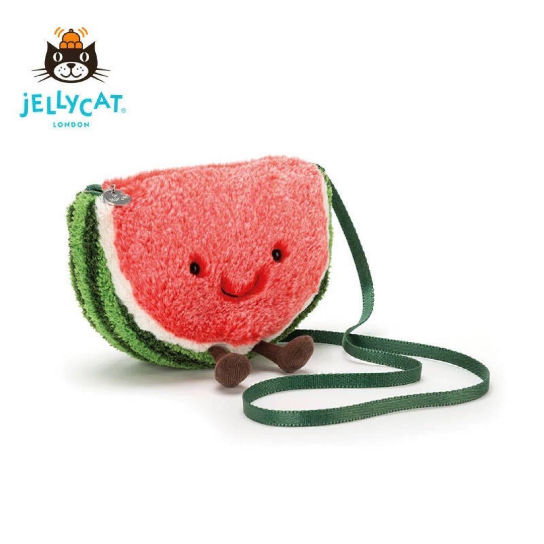新品　ジェリーキャット　スイカ　すいか　ポシェット　バッグ　ぬいぐるみ