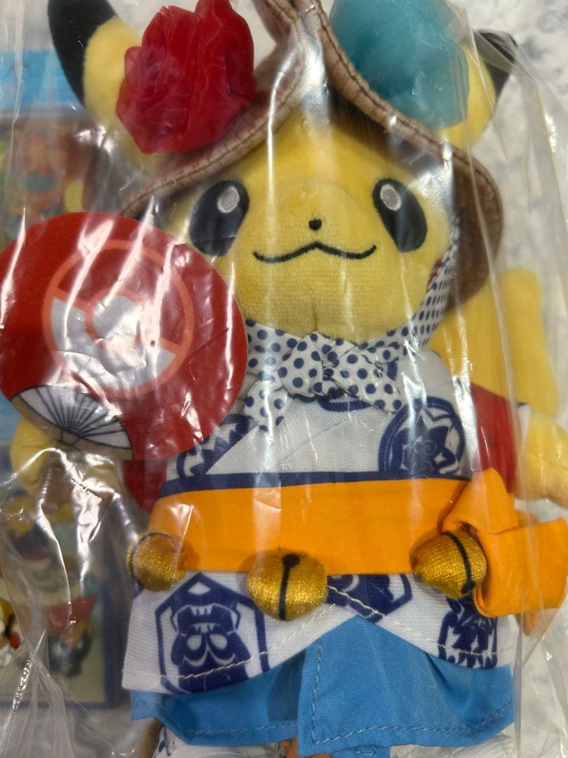 青森県 青森ねぶた祭り ピカチュウぬいぐるみ　デッキシールド4個セット