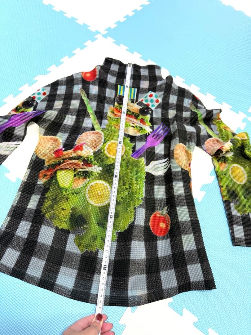 ぎ*︎様 イッセイミヤケ me プリーツ 長袖カットソー 総柄 正規品