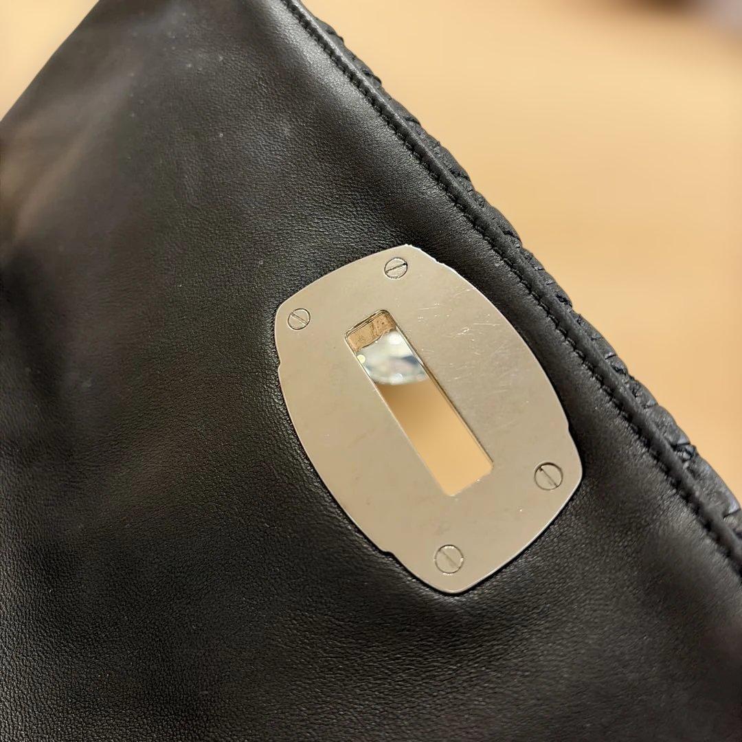 miu miu 黒 キルティング パーティーバッグ