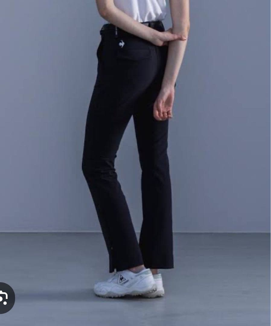 新品ルコックスポルティフ ゴルフ サイドスリットハイウエストパンツ Sサイズ