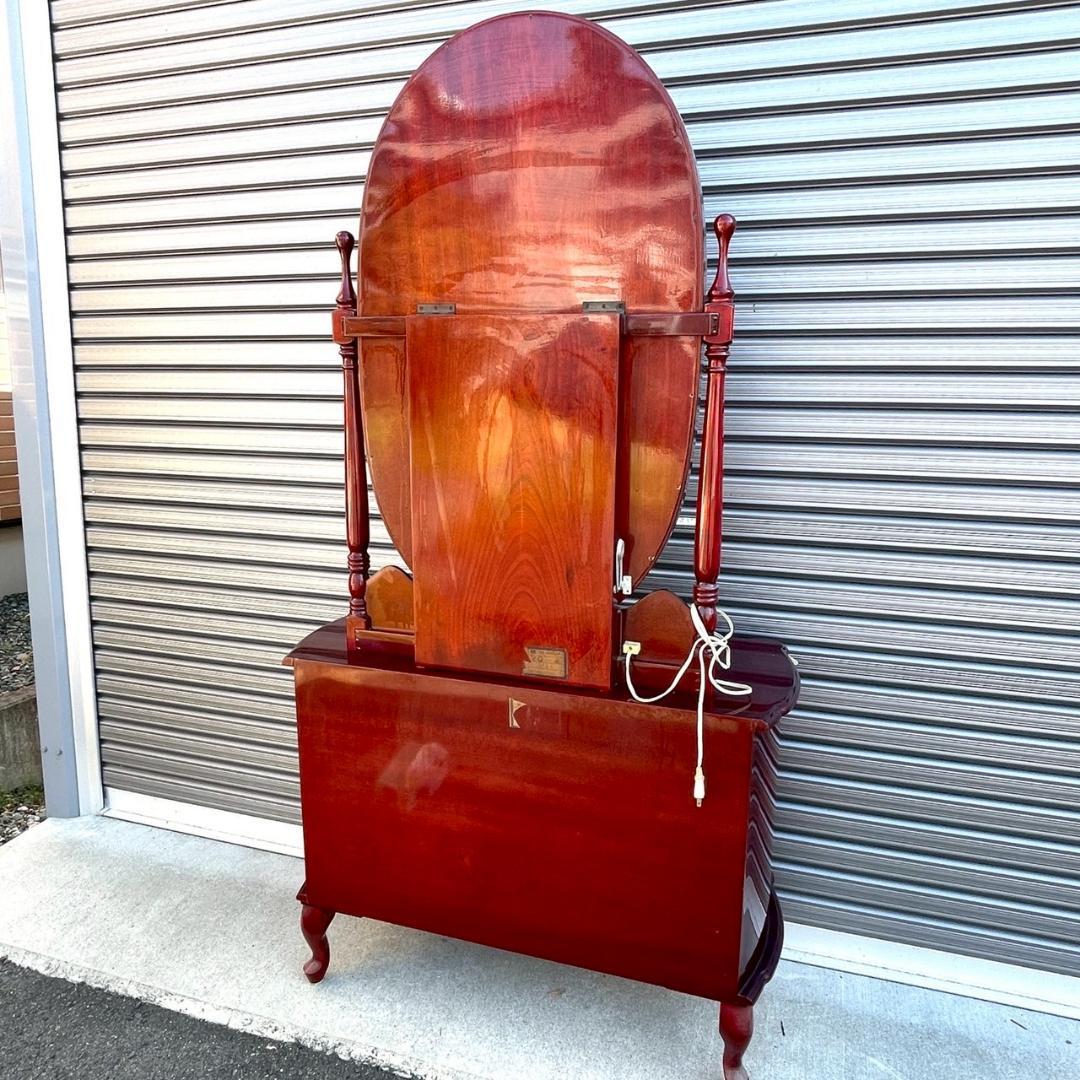 【ヴィクトリア調】アンティークミラー 猫足ドレッサー 鏡台 レトロ家具