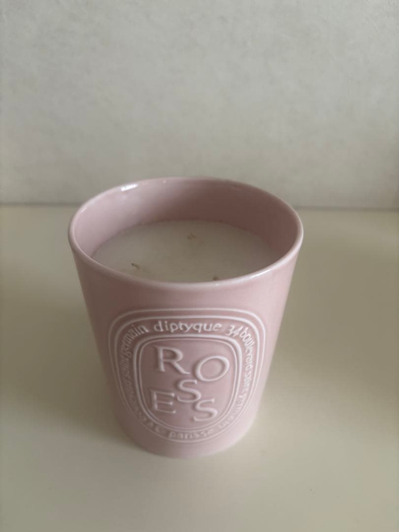 【diptyque】 ROSEキャンドル 600gラージサイズ　ピンク
