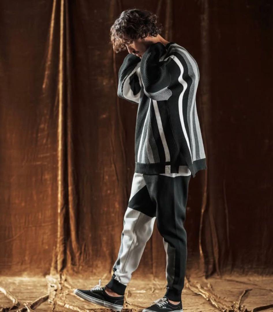 【新品】50%OFF ANGENEHMアンゲネーム マルチストライプ ニットM