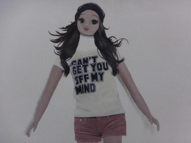 現代アート　廣江友和『Dress up collection』油彩　 0118D