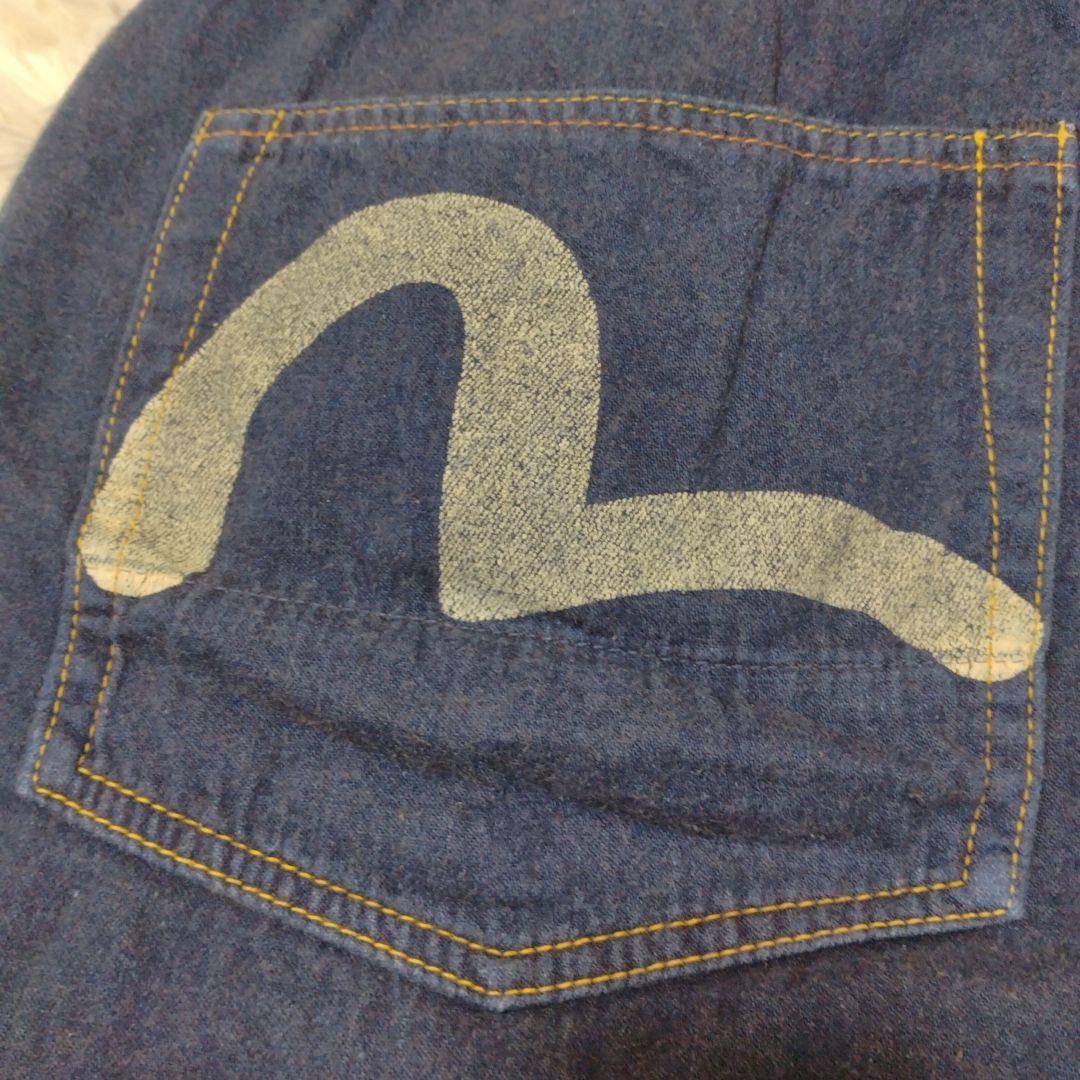 EVISU エビス　Lot 7001勉強 白カモメペイント ショートW38日本製