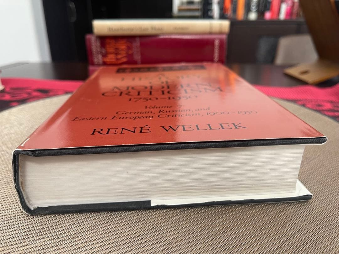 洋書 A HISTORY OF MODERN CRITICISM 1750-1950