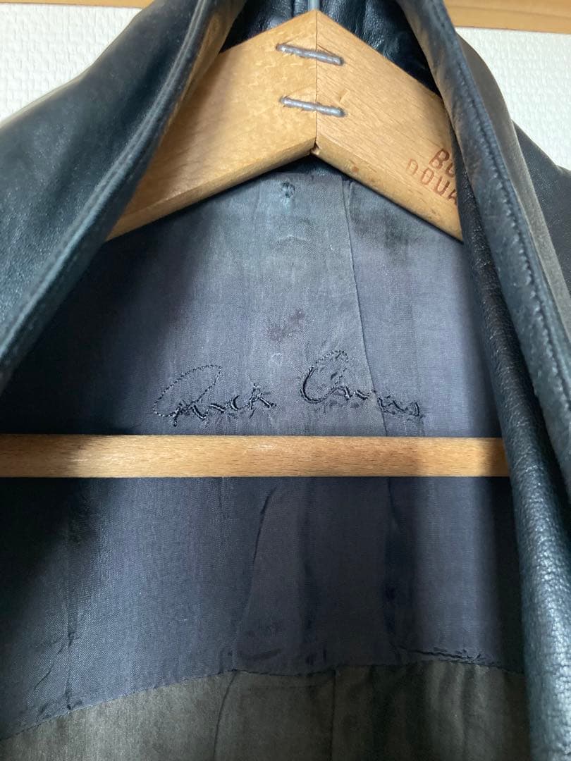 リックオウエンス　ラムレザージャケット