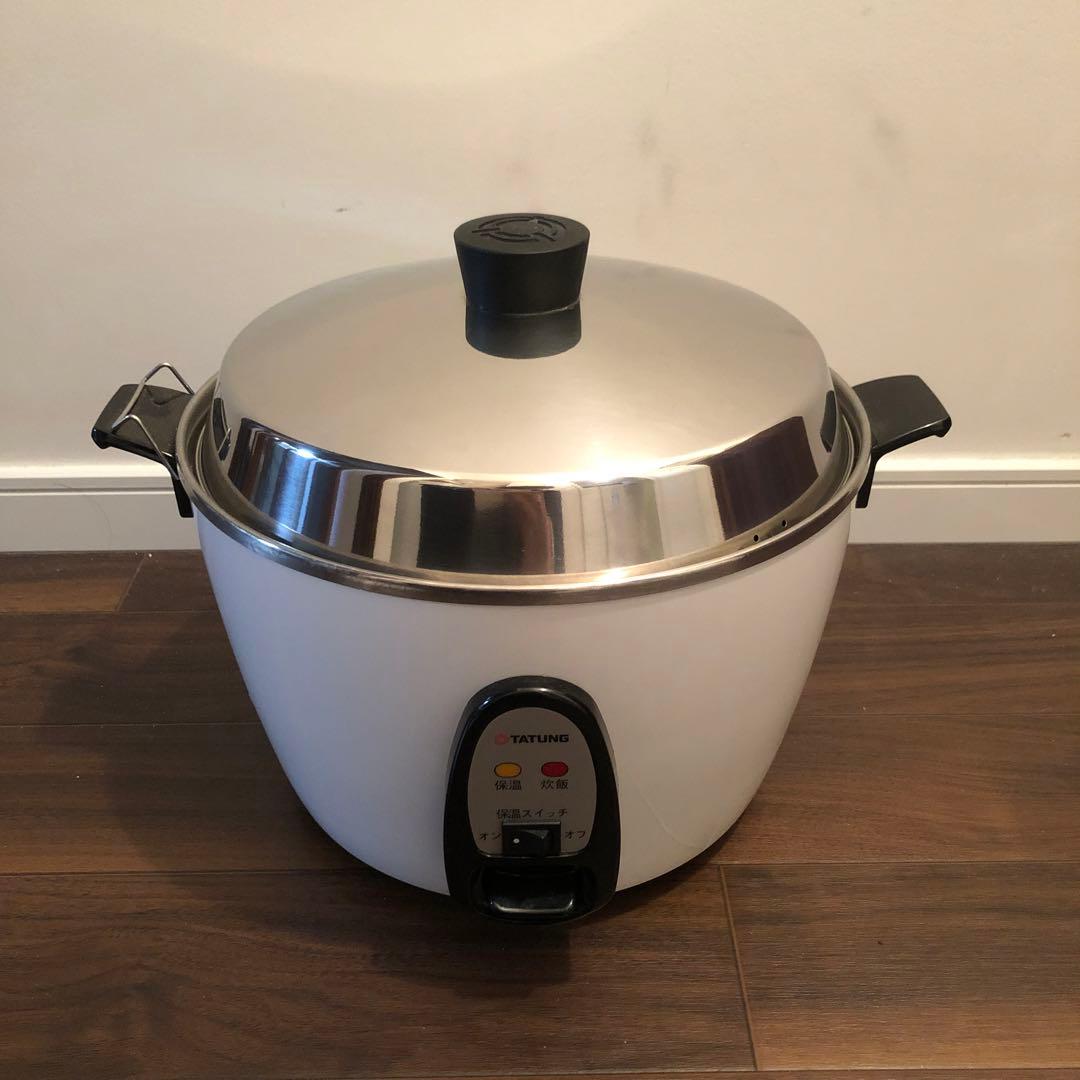 大同電鍋　炊飯器 10合　ステンレス　白　TAC-10IM