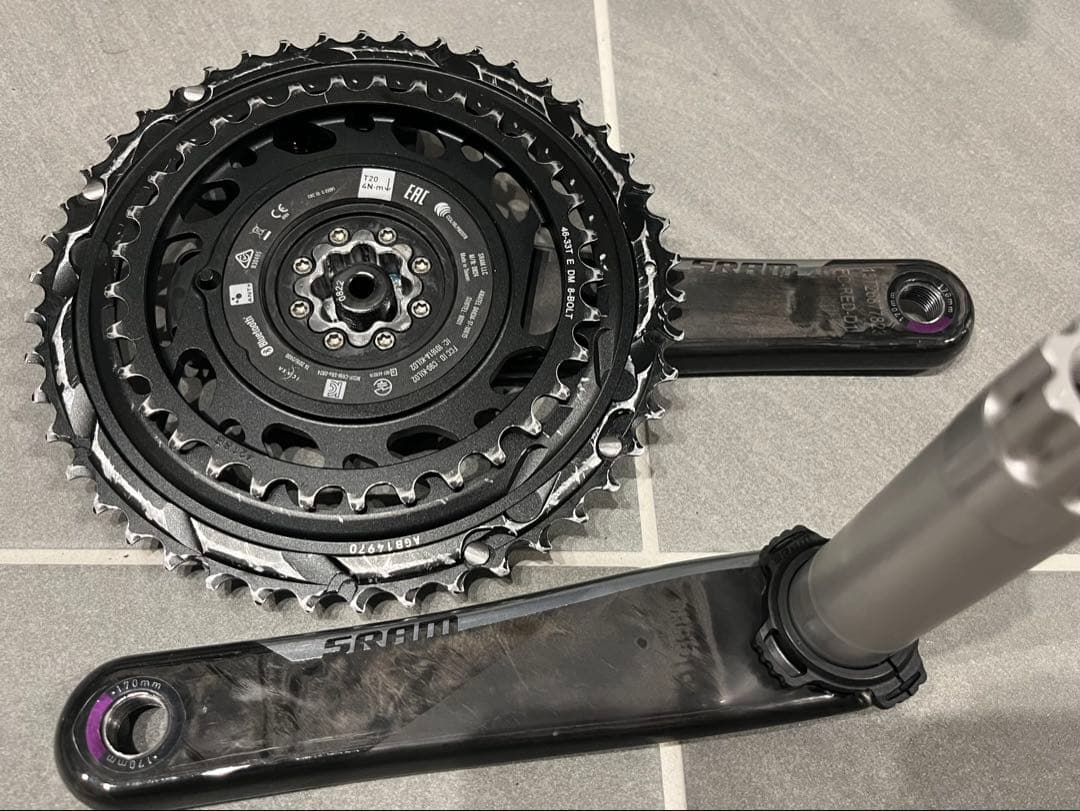 Sram Red AXS パワーメーター付きクランクセット 46/33 170