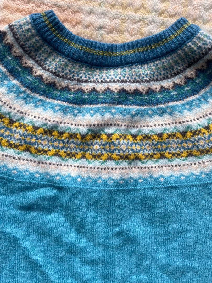 エリベ ERIBE ノルディック柄カーディガン マルチカラー M