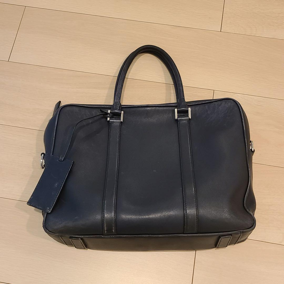 PRADA ブリーフバッグ ビジネスバッグ ネイビー