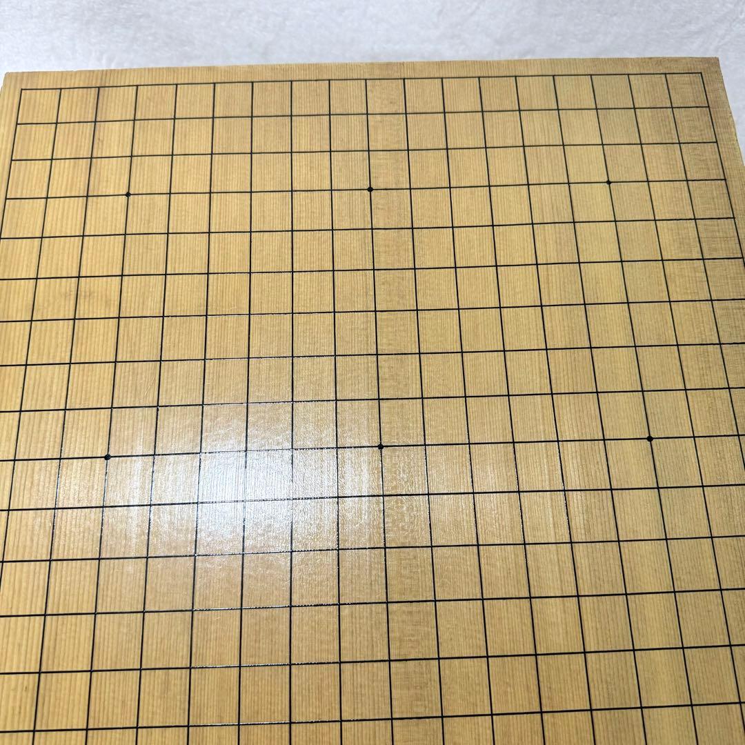 〚ケース付〛✦碁盤 足付盤 ヘソ付 柾目 天地柾 盤厚約6寸✦