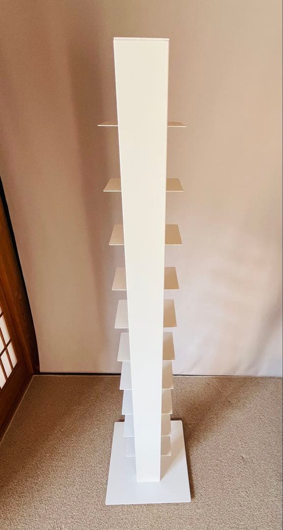 シンテシ　サピエンスブックタワー　10段　ホワイト