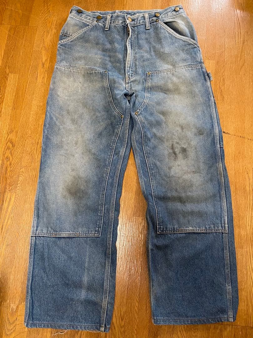 【希少】90‘s Carhartt ダブルニー サイズ 34 ワークパンツ