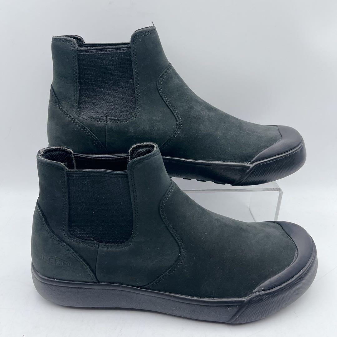 極美品✨keen キーン エレナ サイドゴアブーツ 黒 チェルシーブーツ 24