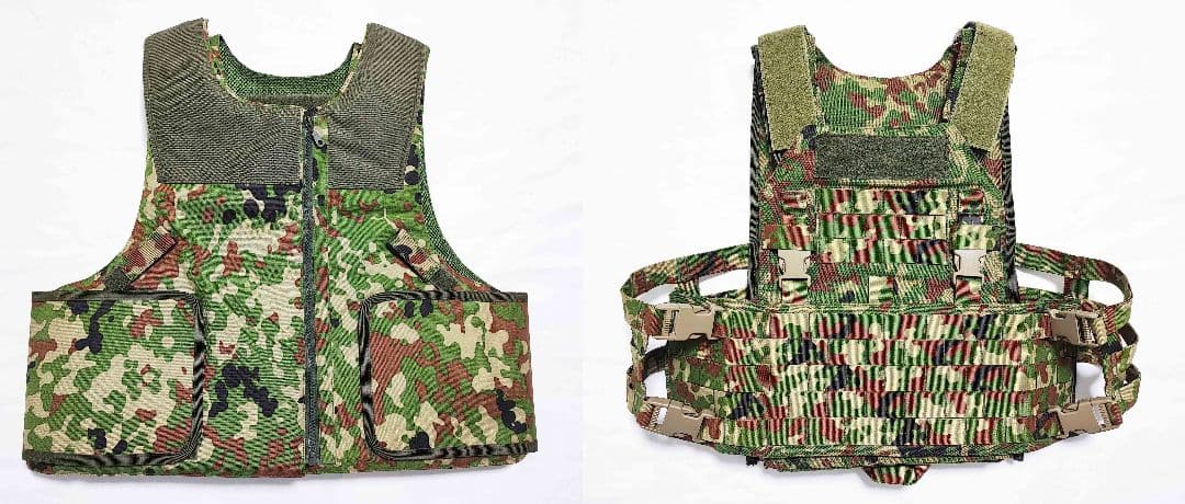 陸自迷彩 18式 防弾ベスト プレートキャリア ソフトアーマー セット IR対応