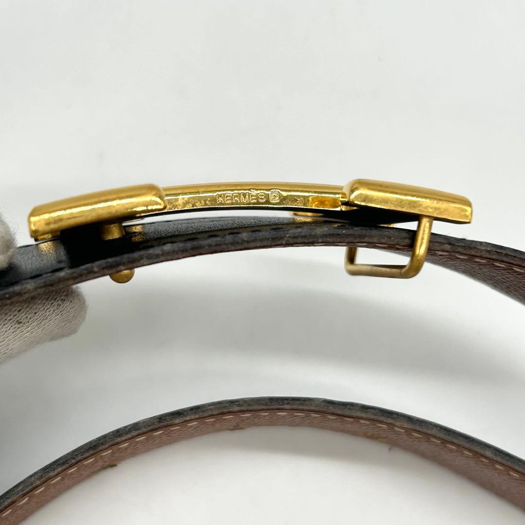 美品★エルメス ベルトバックル コンスタンス　リバーシブルベルト A刻印 65