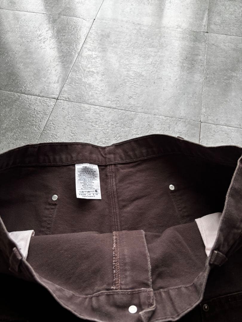 カーハート　ダブルニーペインターパンツ　ブラウン　B136DKB 40×34