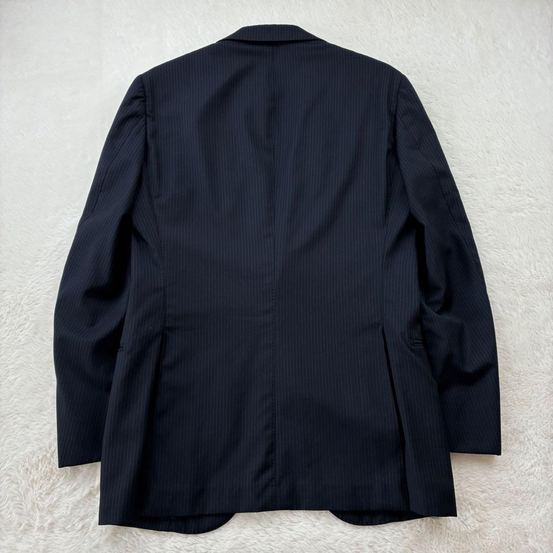 トゥモローランド ロロピアーナ　アンコンスーツ　ストライプ　ダークネイビー　44