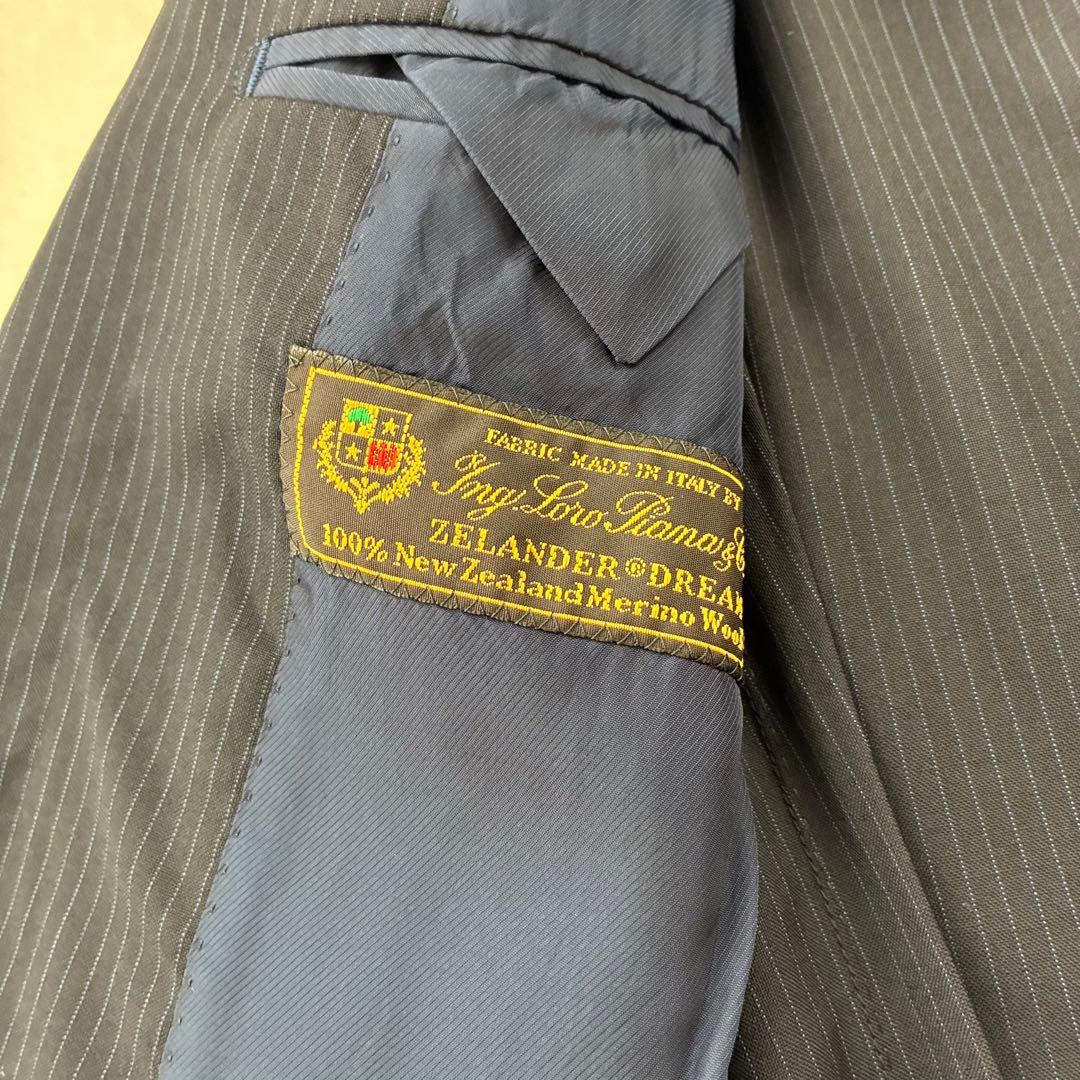 トゥモローランド ロロピアーナ　アンコンスーツ　ストライプ　ダークネイビー　44