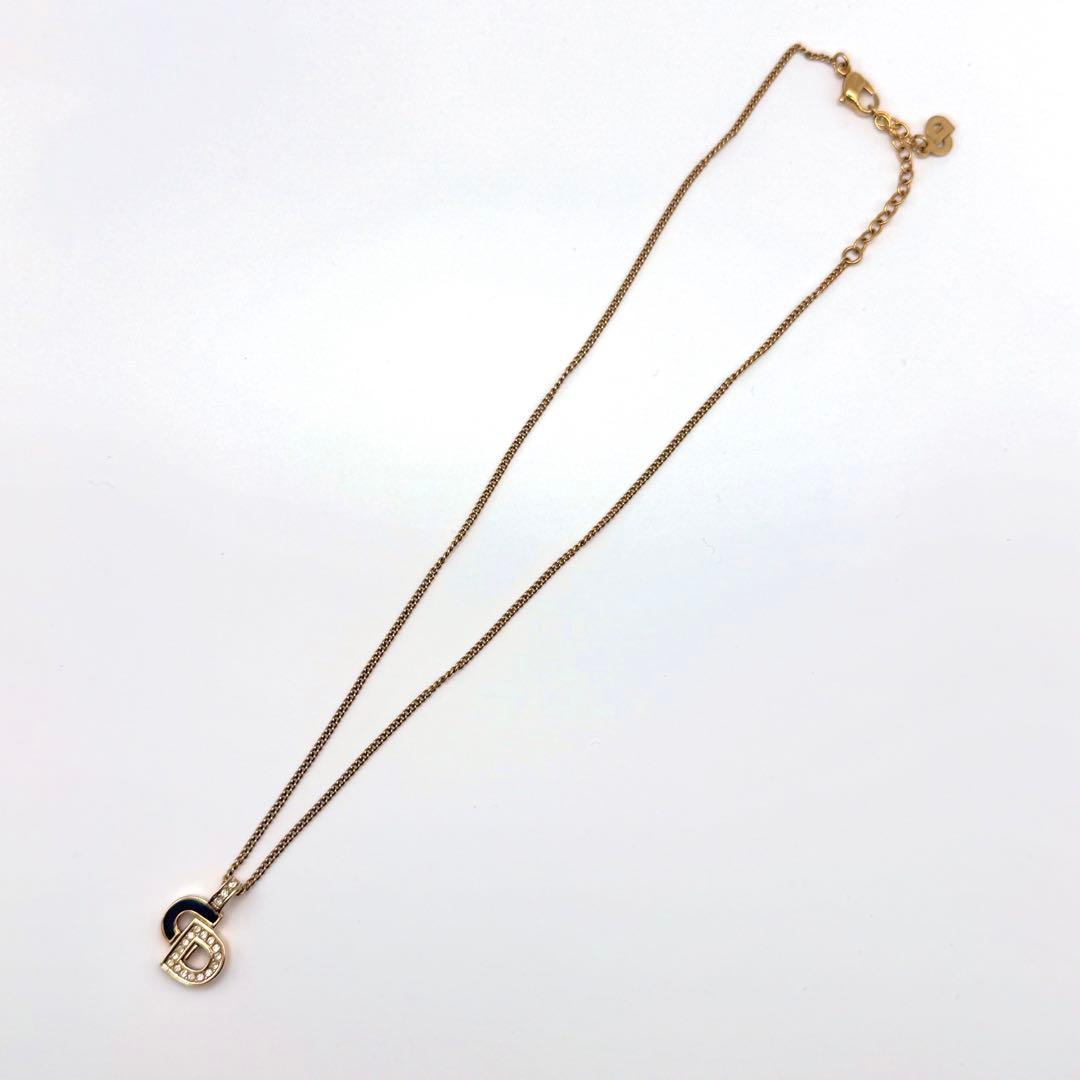 美品✨Christian Dior ディオール CDロゴ ネックレス 刻印あり