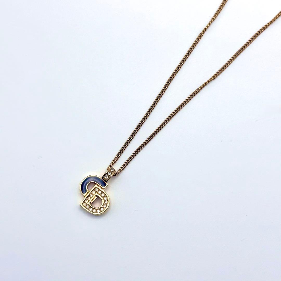 美品✨Christian Dior ディオール CDロゴ ネックレス 刻印あり