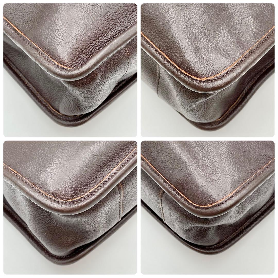 mm.y！定価12.7万✨IL BISONTE ビジネスバッグ こげ茶