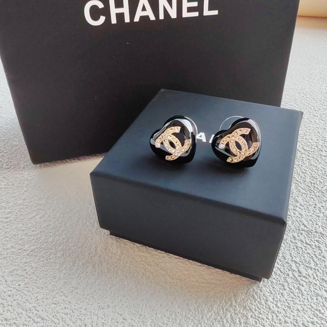 CCロゴ ハート ピアス