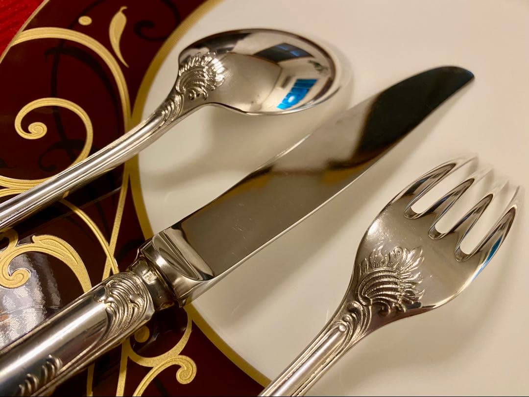 【やっぱりマルリー☆美品☆】クリストフル マルリー スタンダードカトラリーセット