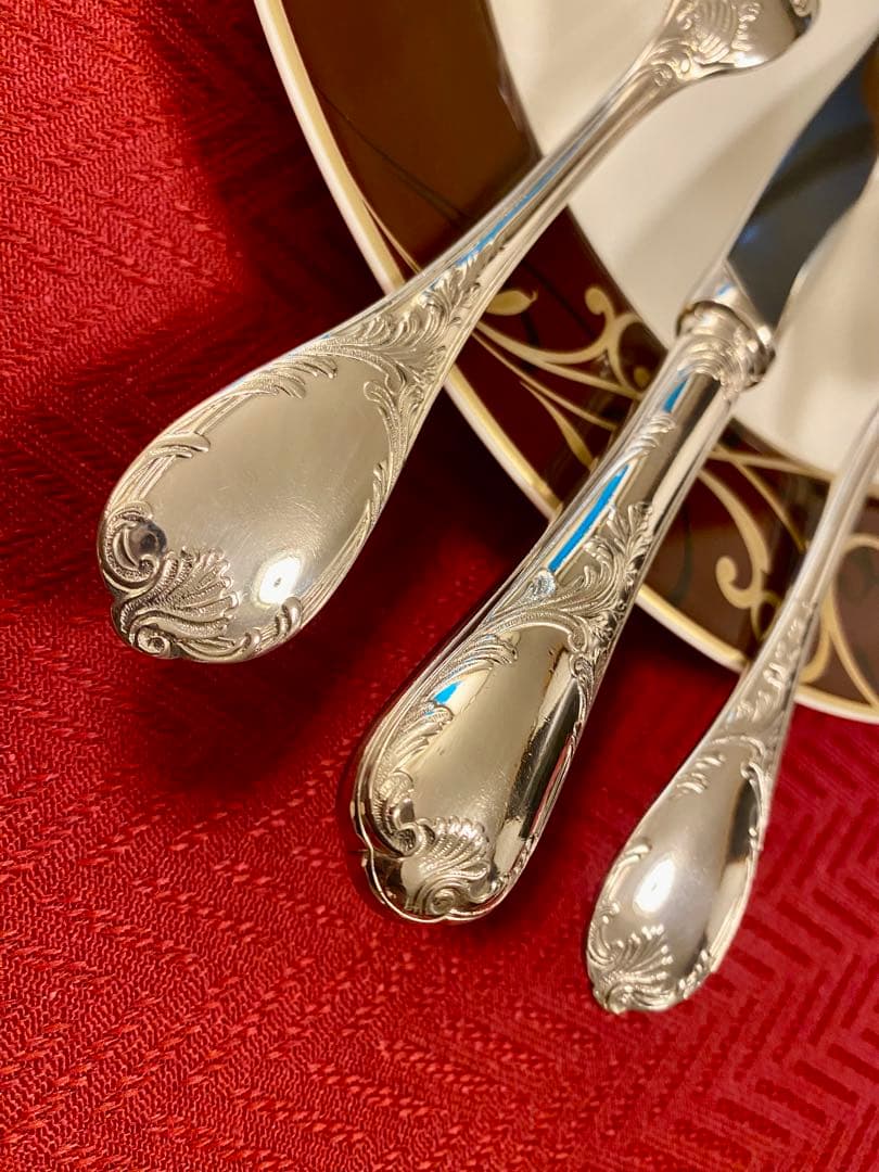 【やっぱりマルリー☆美品☆】クリストフル マルリー スタンダードカトラリーセット