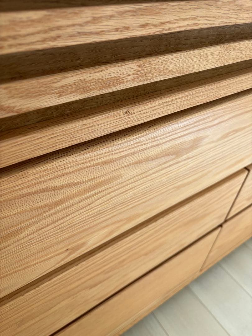 らんまるこ✨大川家具オーク材キャビネット