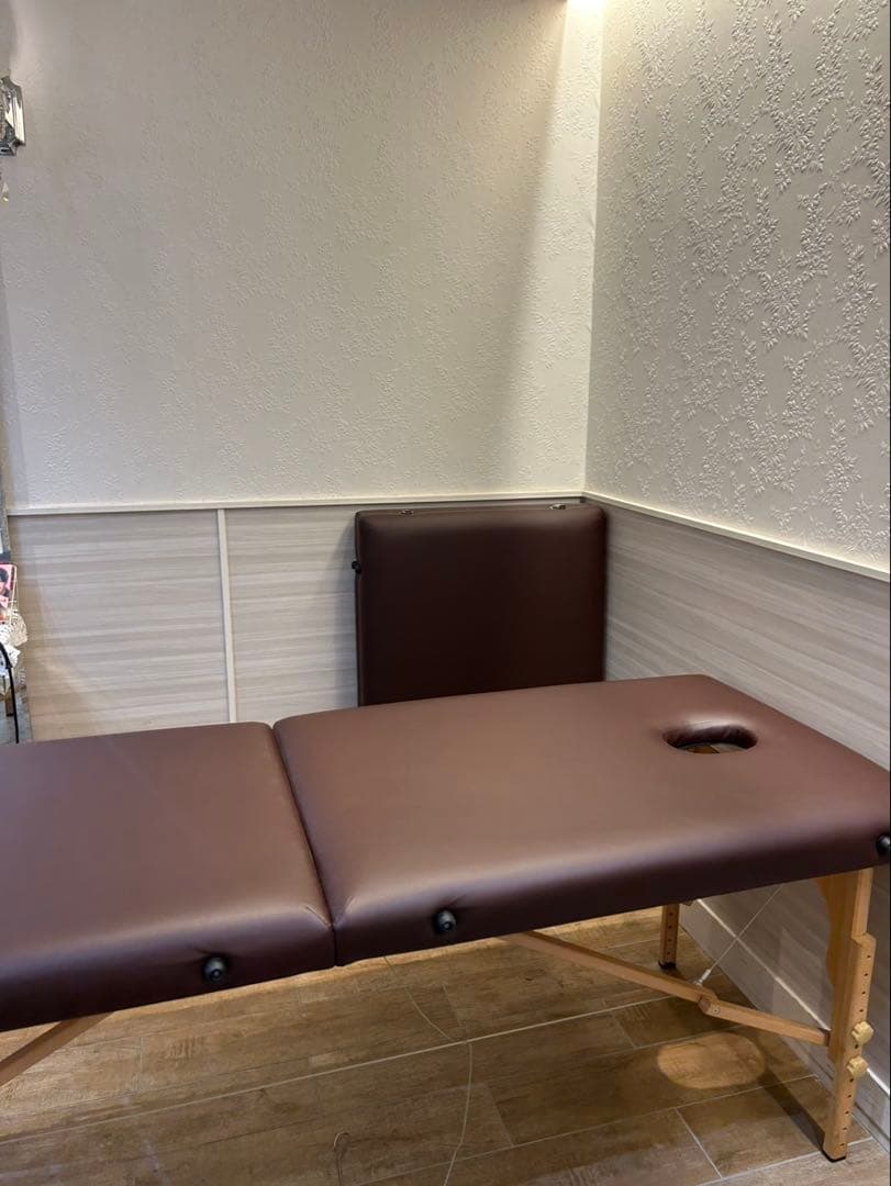 折りたたみベッド ブラウン 185cm x 70cm マッサージベット　ベット