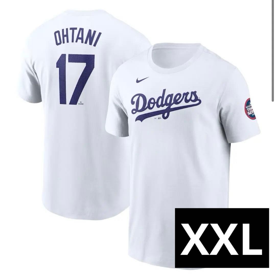 XXL ナイキ ドジャース 大谷翔平 Tシャツ ホワイト MLB ユニフォーム