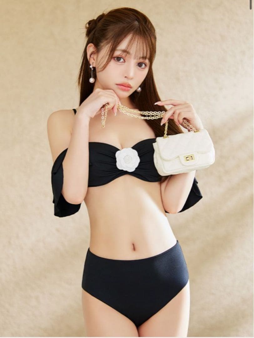 【新品タグ付き】sugar nine 水着 ビキニ カメリアフラワービキニ