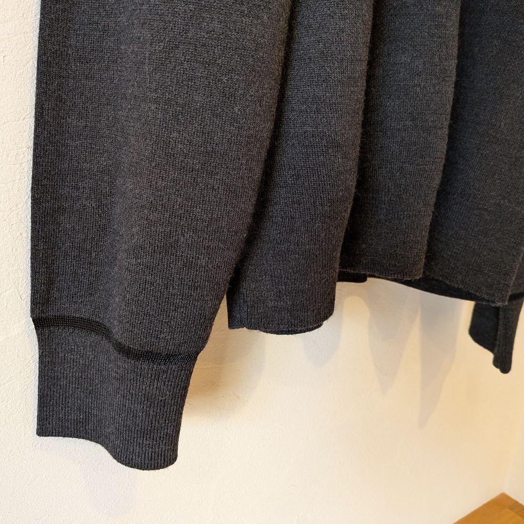 【美品】Theory メリノウール クルーネックニット ウォッシャブル グレー