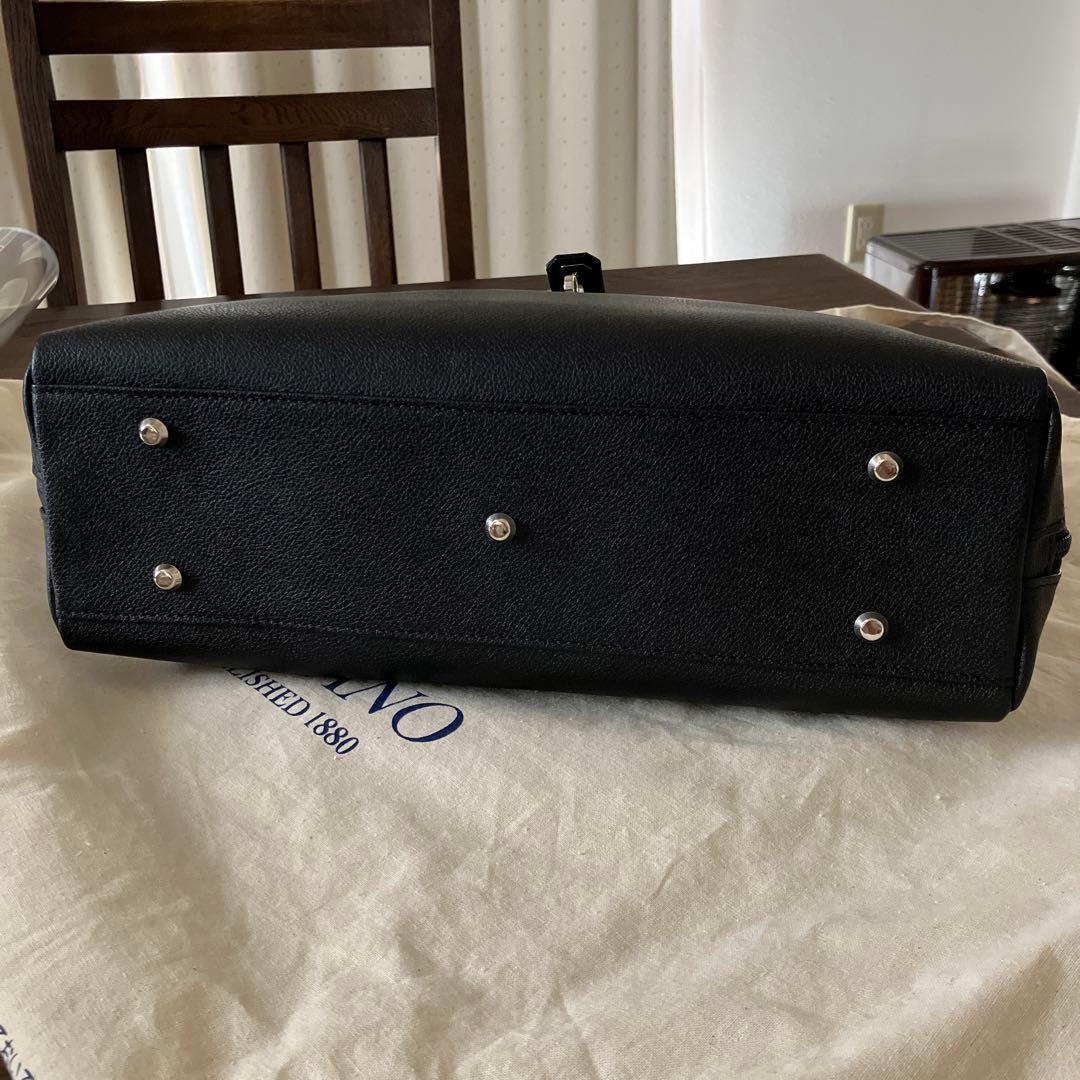 濱野皮革工藝　ディライト　トートバッグ　ブラック　シルバー金具