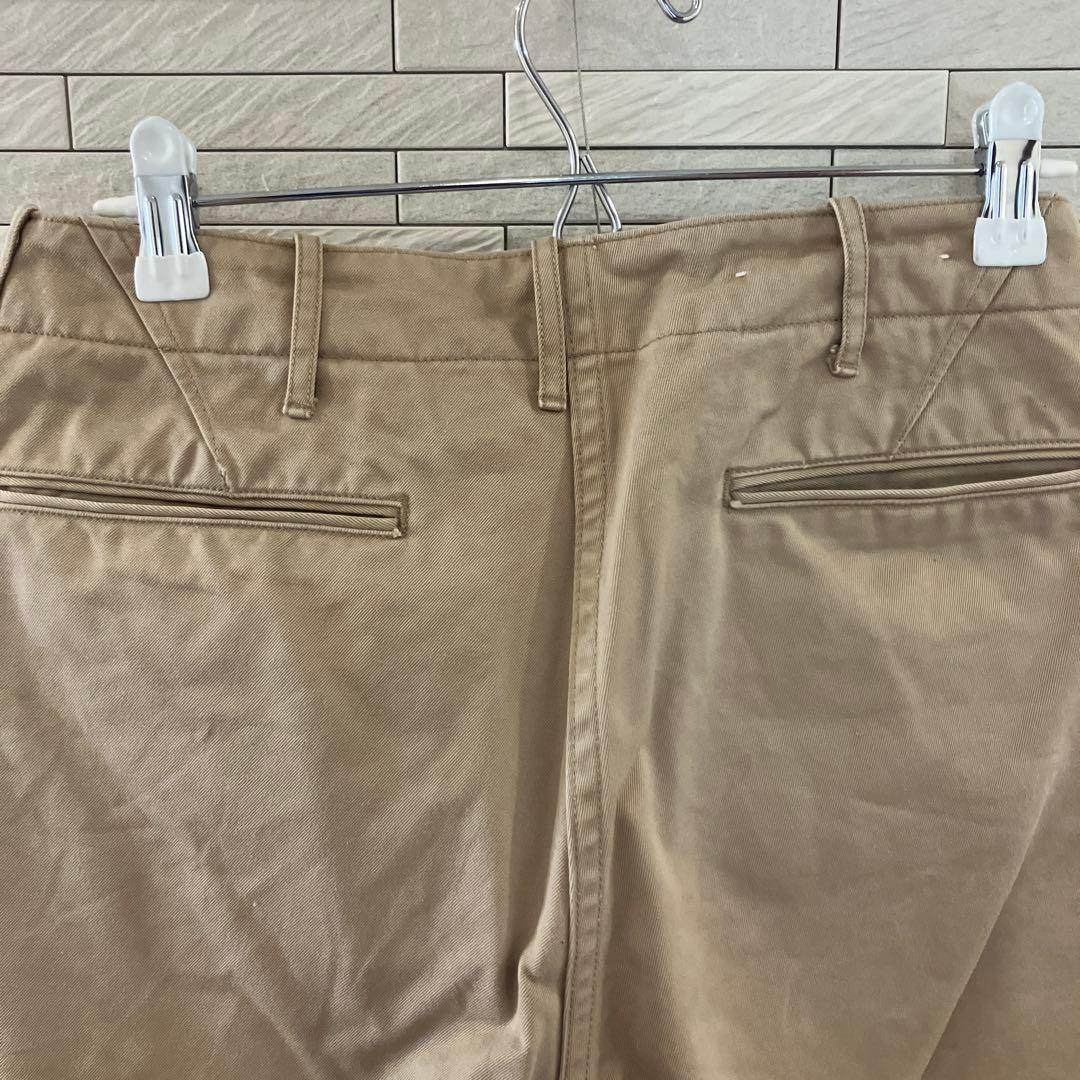 SCYE BASICS カーキ ベージュ チノパン