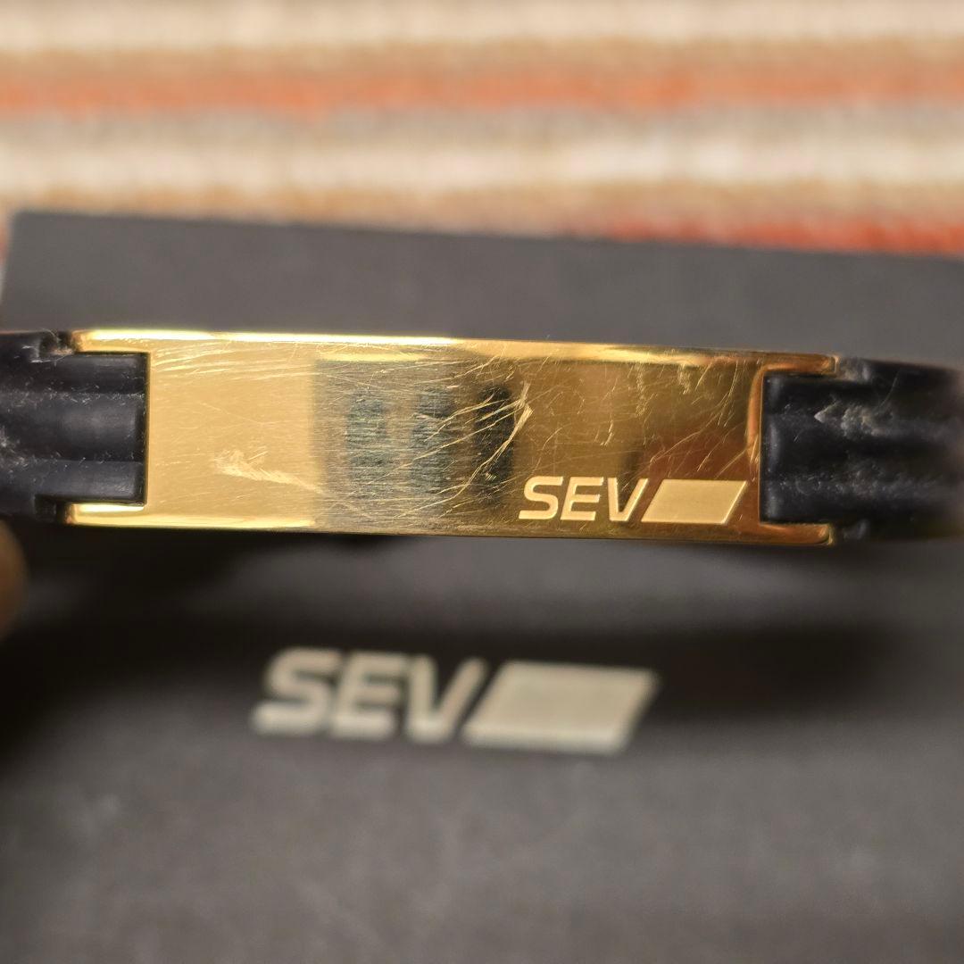 SEV ブラック ゴールド ブレスレット2G